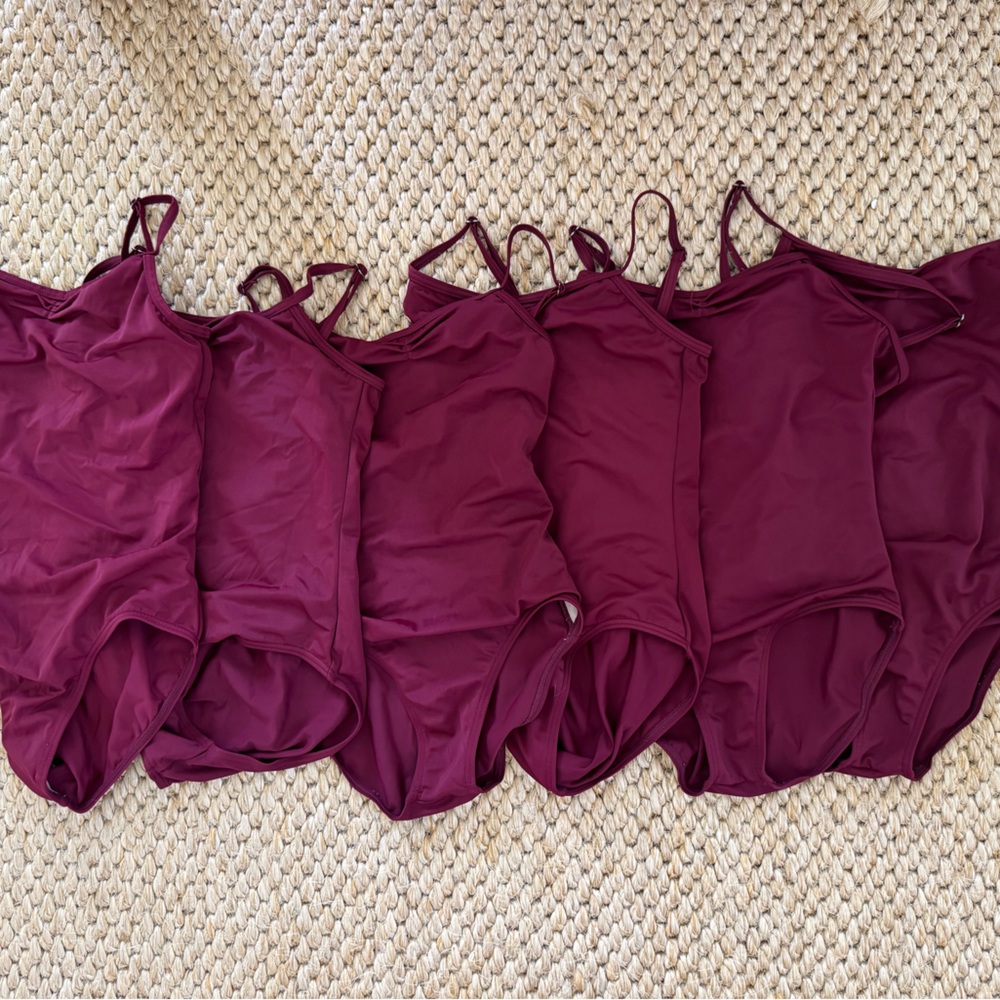 WEISSMAN Pinched-Front Leotards 6 MC & 1 LC